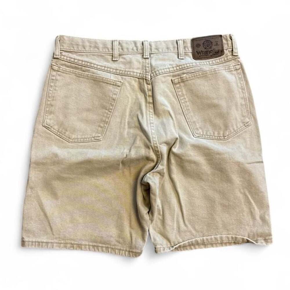 Wrangler Authentic Jeans Tan Denim Shorts 36